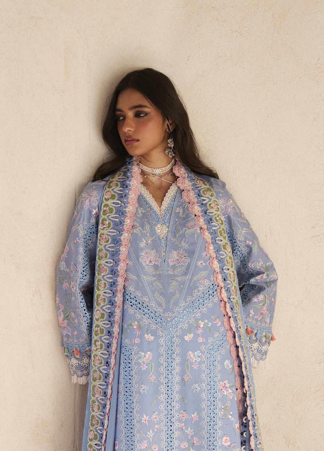 Suffuse Unstitched Embroidered Lawn 3 Piece Suit SSY26ULE Elani - Eid Collection