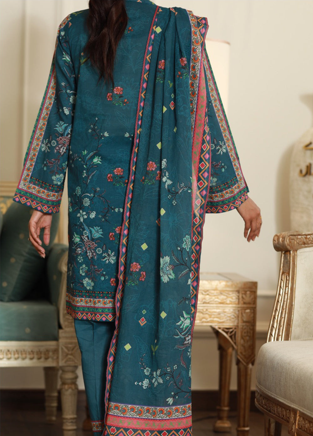 The Garden Muse by Chameli Unstitched Printed Lawn 3 Piece Suit CHM26UGM WRTS-0010 - Summer Collection
