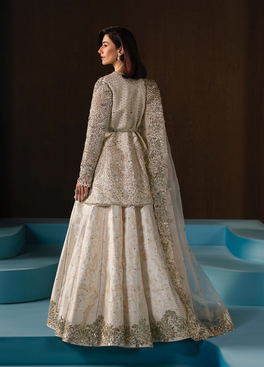 Hayat by Afrozeh Unstitched Raw Silk Embroidered Suits 3 Piece AF25HU AFH-25-05 ROHAVE - Festive Collection