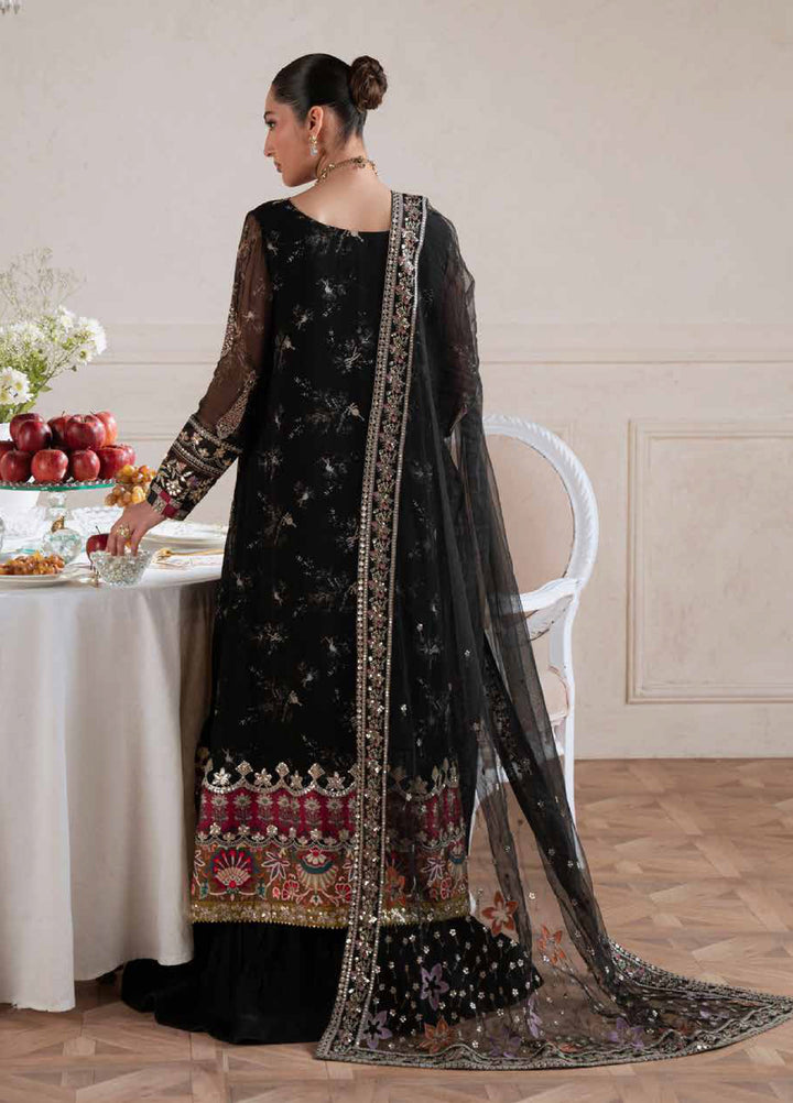 Amaya by Nureh Unstitched Embroidered Chiffon 4 Piece Suit NU26UCA AM-42 - Festive Collection