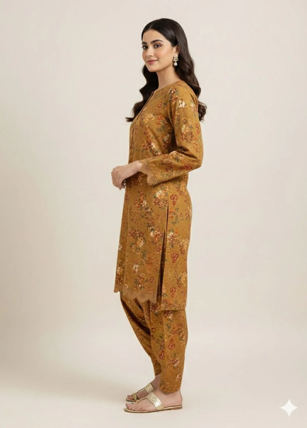 Tosheeza Saith Women Pret Khaddar 2 Piece D-4 - Winter Collection