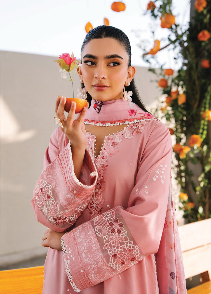 Afsanah by Seran Unstitched Embroidered Lawn 3 Piece Suit SN26UAL D-7 Ziva - Summer Collection
