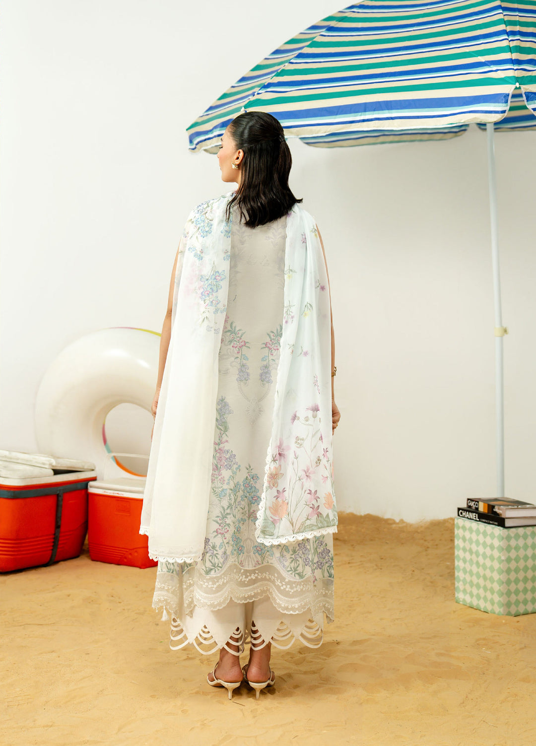 Sundaze by Zarposh Unstitched Embroidered Lawn 3 Piece Suit ZR26USL JUNIA - Festive Collection