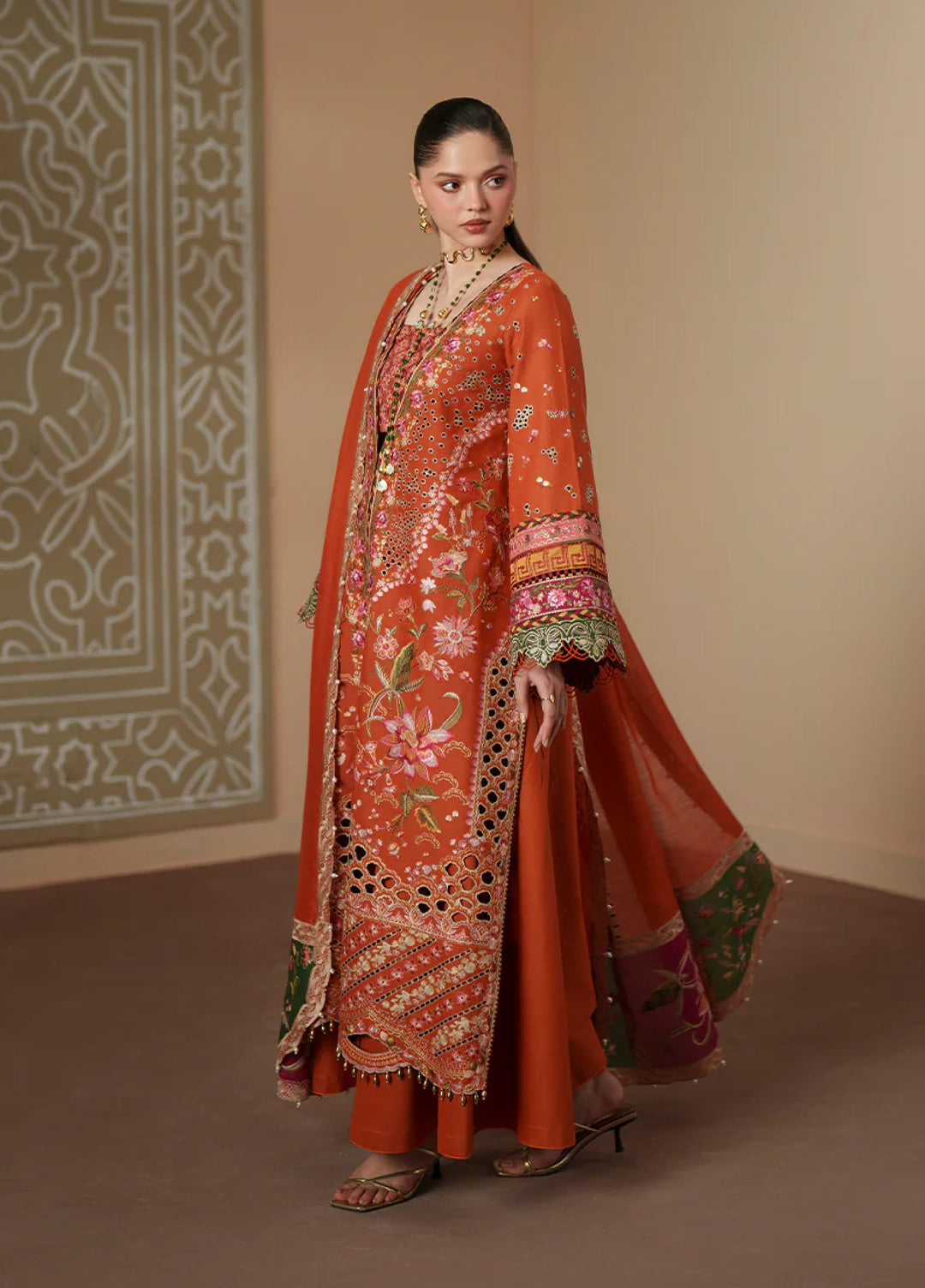 Mashriq by Bin Ilyas Unstitched Embroidered Lawn 3 Piece Suit BI26UML D116A - Festive Collection