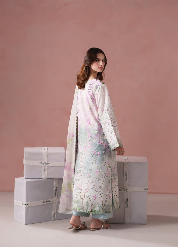 Summer Diary by Neeshay Unstitched Printed Lawn 3 Piece Suit NSH26SD Wisteria Whisper - Casual Collection