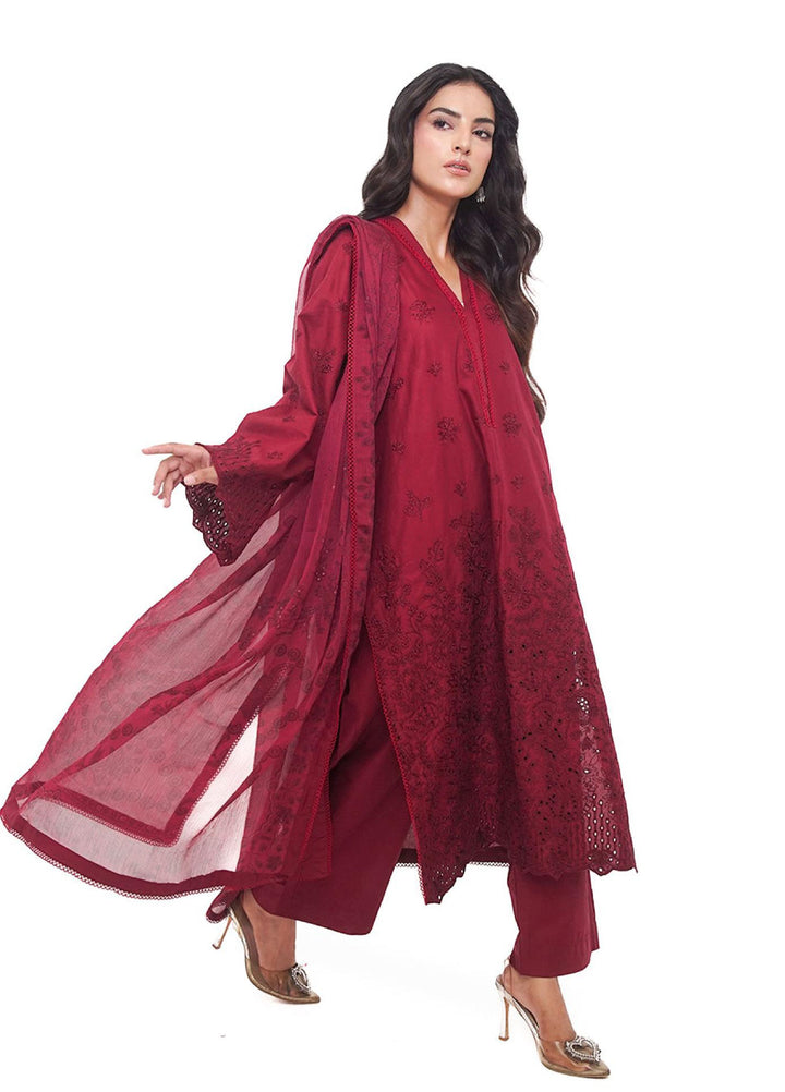 Ileen by naba bilal Unstitched Embroidered Lawn 3 Piece Suit IN26UEL SIYA - Casual Collection