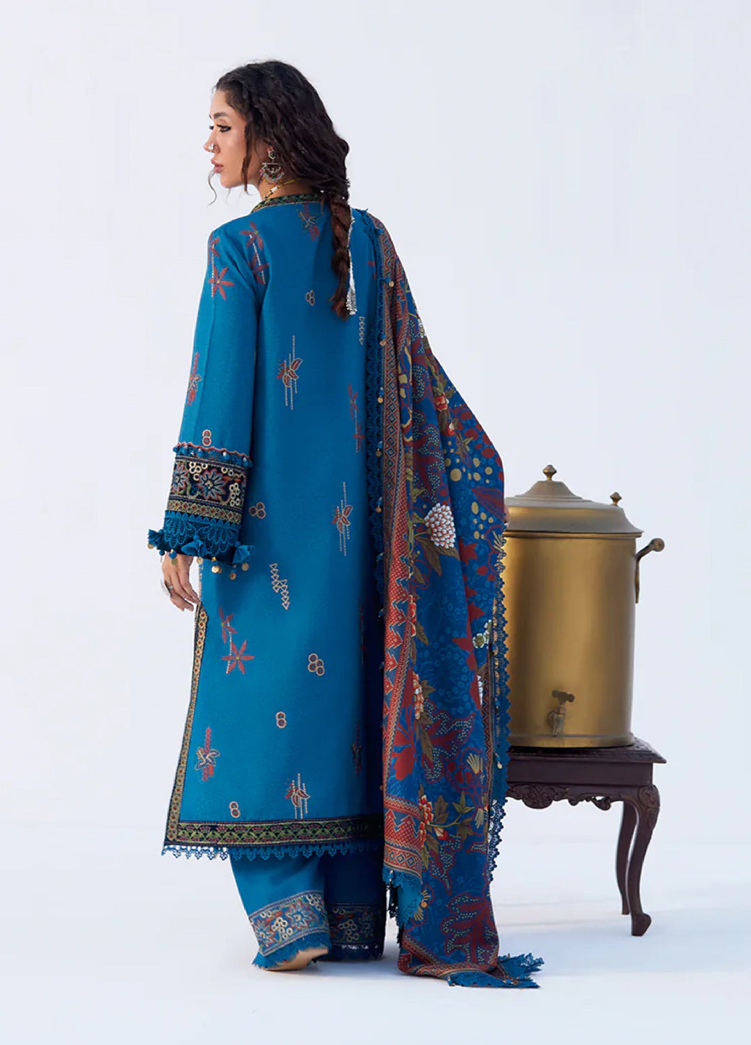 Saira Rizwan Unstitched Karandi Embroidered Suits 3 Piece SR25UW D-10 Sahar - Winter Collection