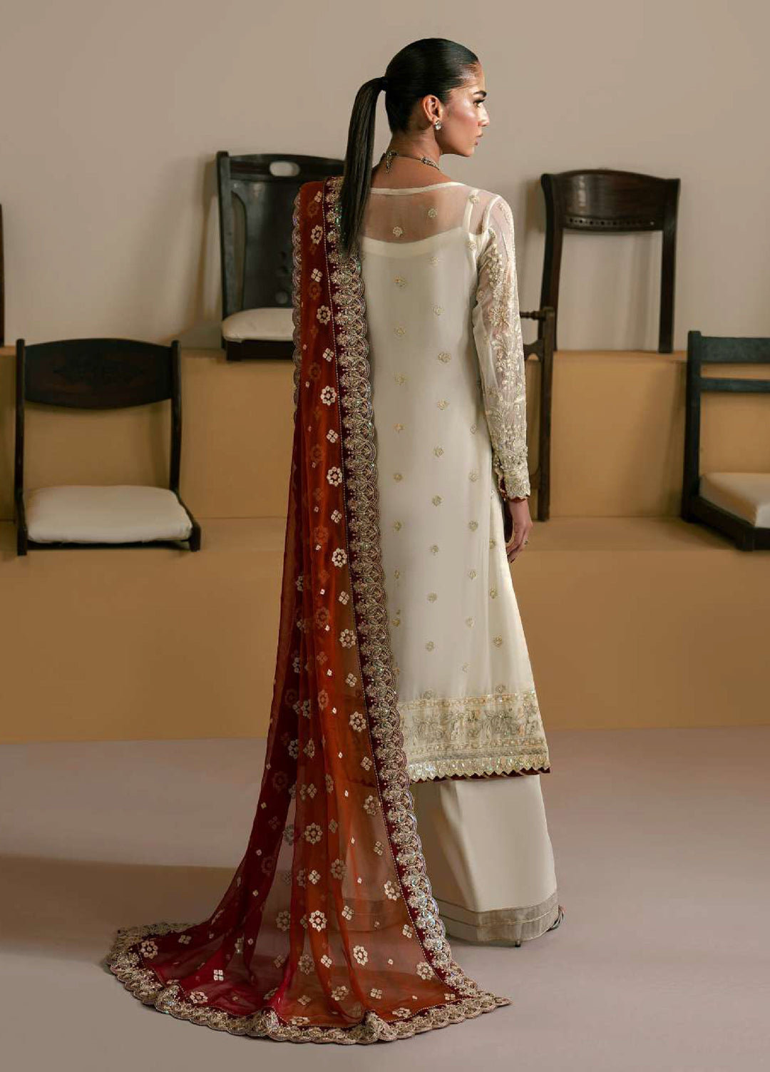 Ayla by Gulaal Unstitched Embroidered Luxury Chiffon 3 Piece Suit GL26ACF D-36 IYLA - Festive Collection