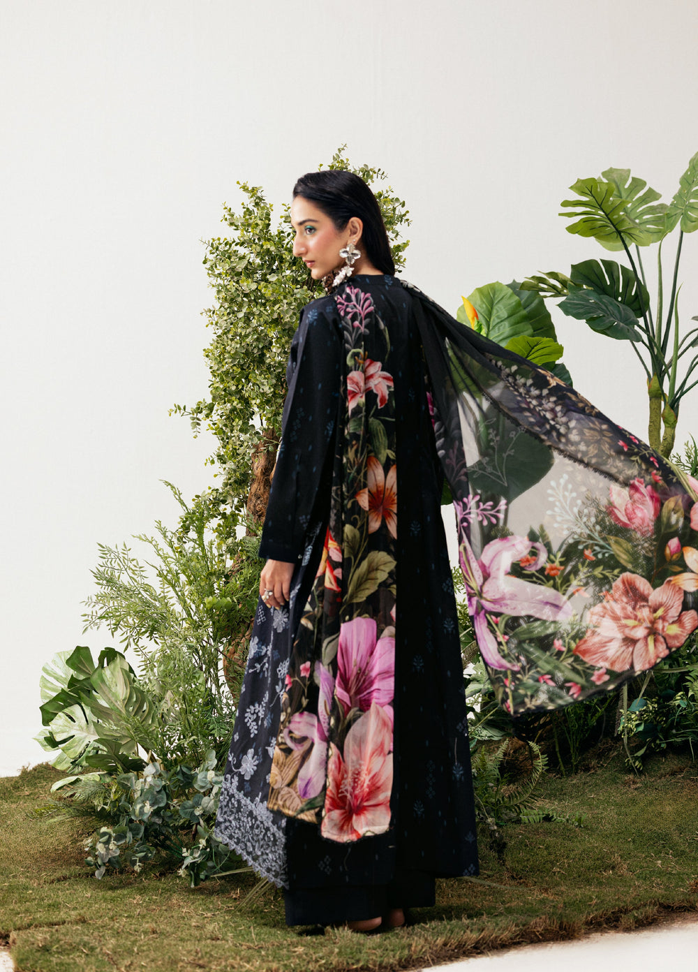 Zync by Florent Unstitched Embroidered Printkari Lawn 3 Piece Suit FL26UZP FZ-3B - Summer Collection
