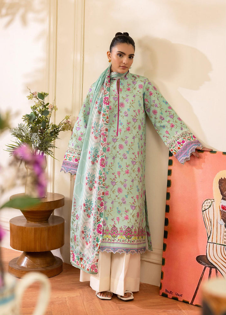Nissa by RajBari Unstitched Printed Lawn 3 Piece Suit RB26ULN D-09 - Casual Collection