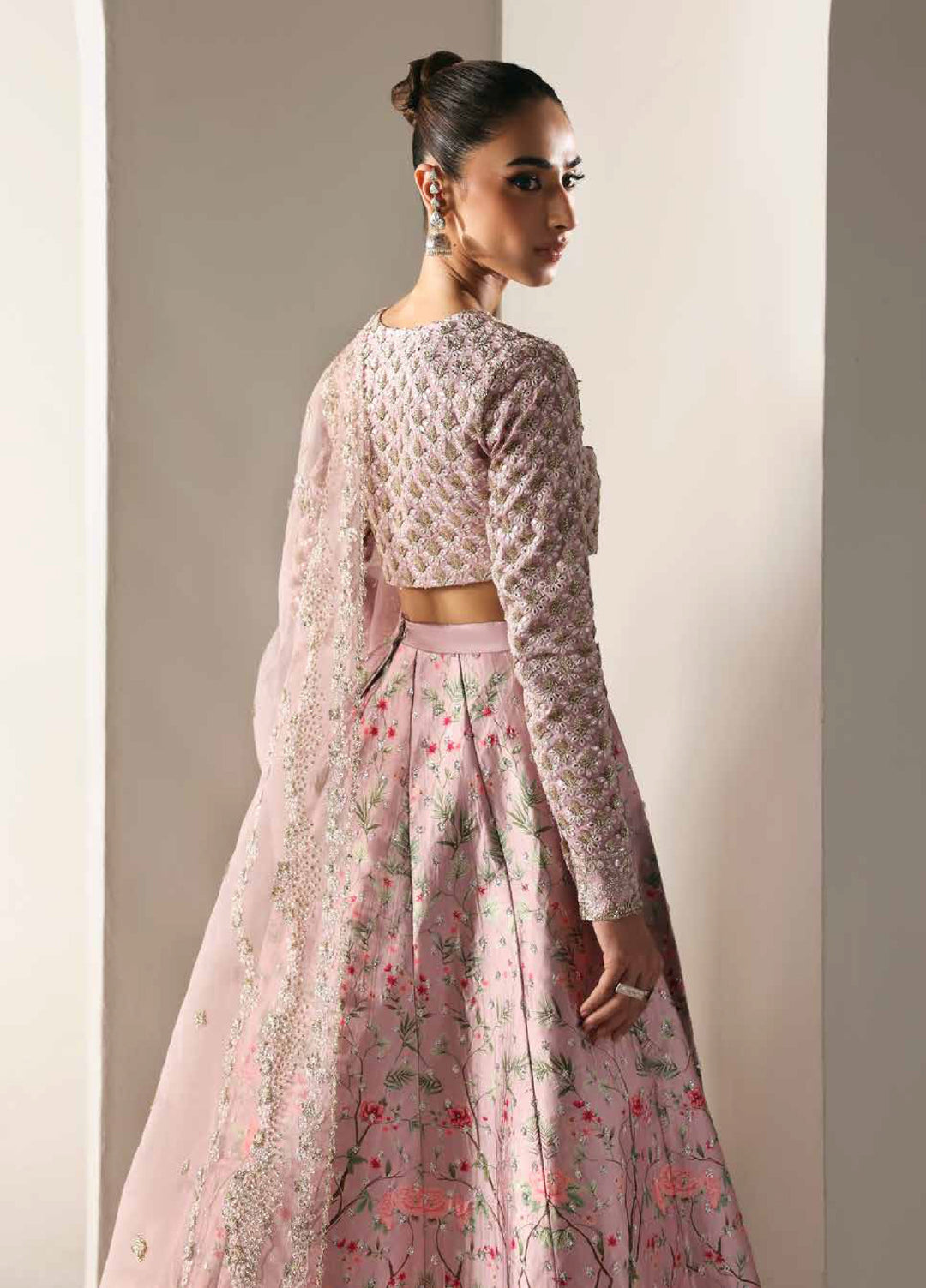 Serein Luxe by Emaan Adeel Unstitched Raw Silk Embroidered Suits 3 Piece EA25SL D-5 Petal Soft - Festive Collection