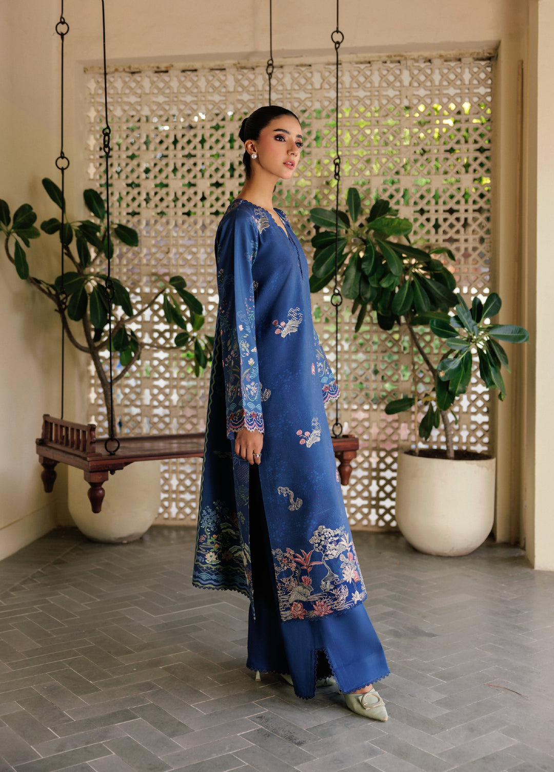 Zync by Florent Whispers Unstitched Embroidered Modal 3 Piece FL25WW FL-9B - Winter Collection