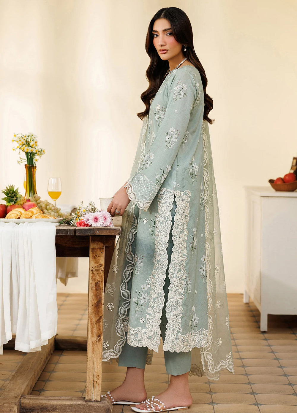 Amani by Zarif RTW Embroidered Lawn 3 Piece Suit ZR26PAL Ramih - Eid Collection