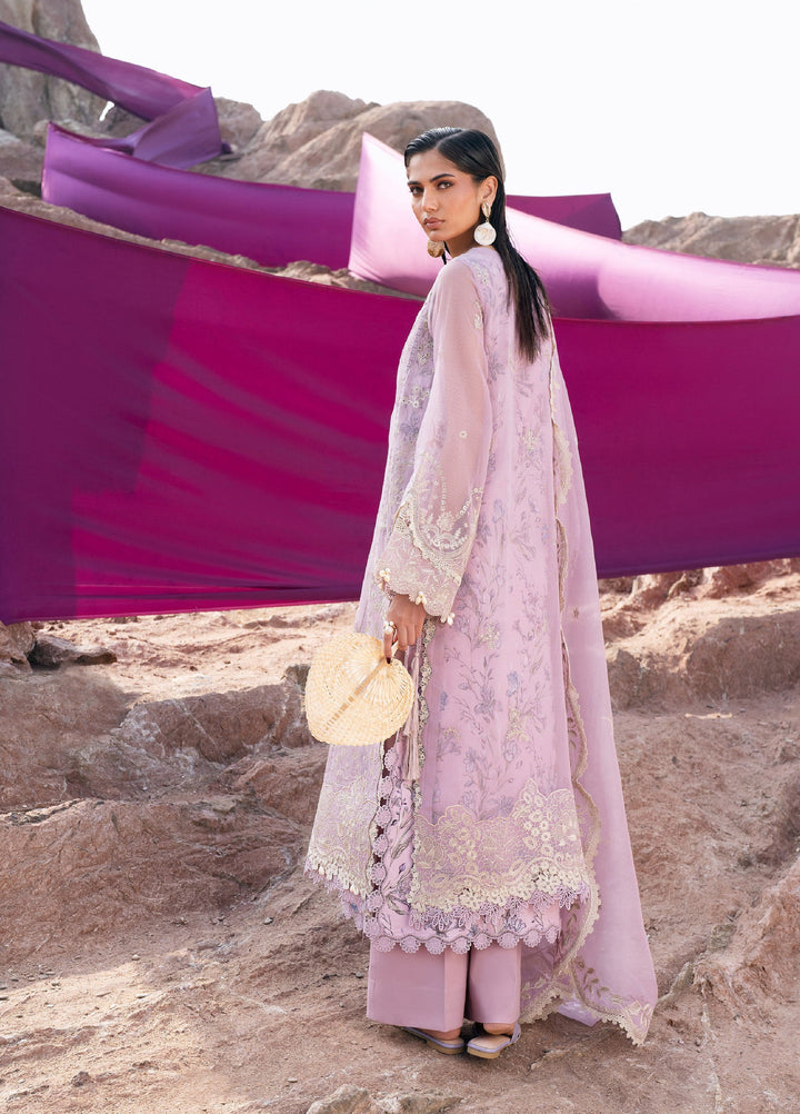 Florent Unstitched Embroidered Luxury Lawn 3 Piece Suit FL26UL FL-8 - Festive Collection