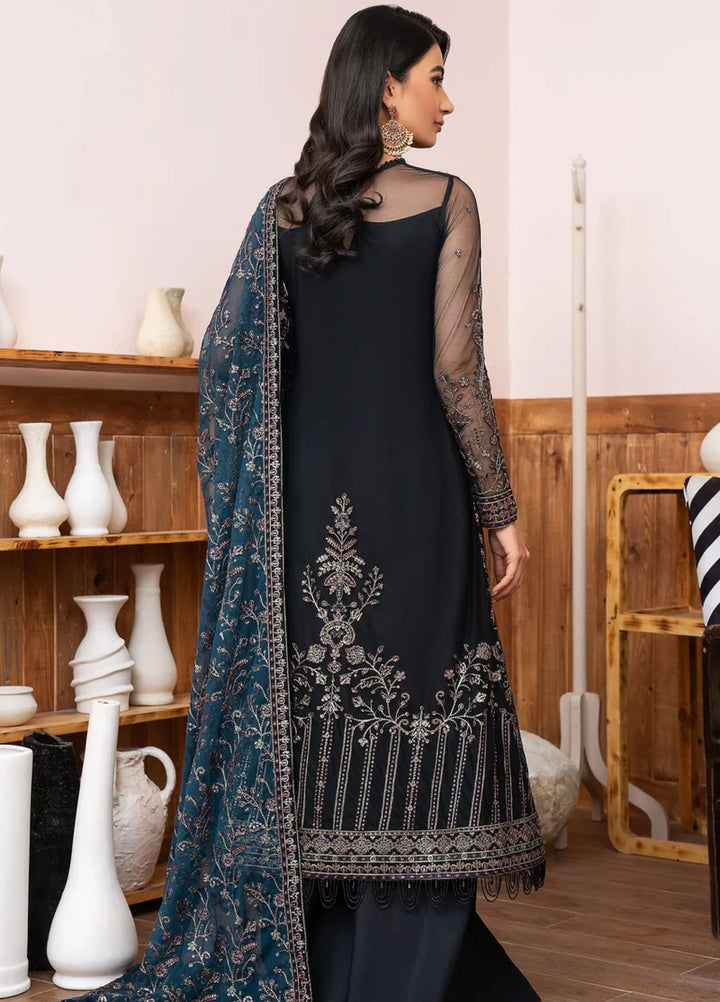 Zarif Women Unstitched Embroidered Net 3 Piece Suit ZR26UFC ZLM 02 ZIMMEL - Festive Collection