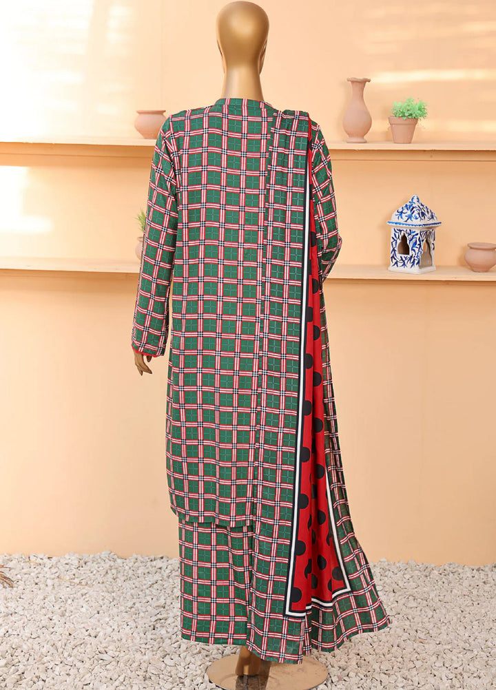 Wintry by Hz Textiles Printed Linen Suits Unstitched 3 Piece LCP-205 - Winter Collection