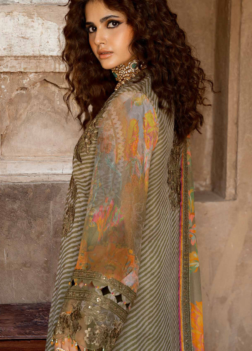 Vasal by Charizma Unstitched Embroidered Chiffon 4 Piece Suit CHR26UVC VSLW6-05 - Festive Collection
