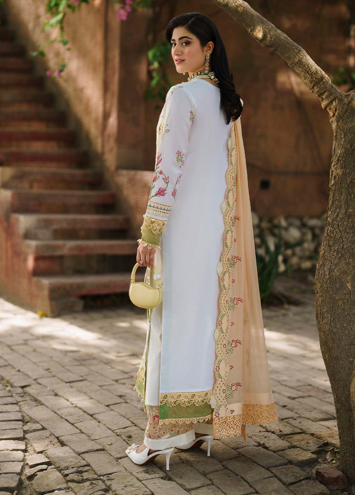 Shurooq Unstitched Luxury Lawn Embroidered 3 Piece SQ25 D-07 Ella - Festive Collection