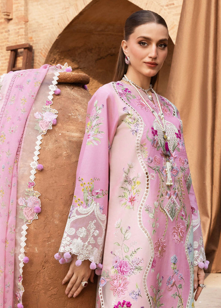 Saira Shakira Unstitched Embroidered Lawn 3 Piece Suit SSR26ULE SS-007A - Eid Collection