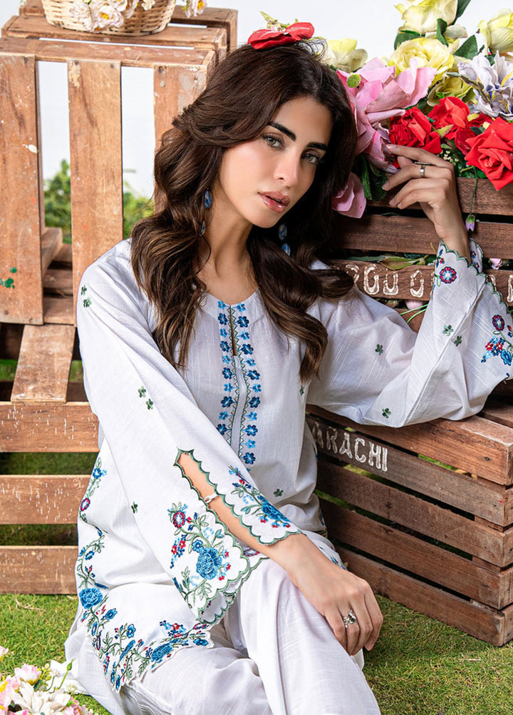 Luna by Manahil Lakhani RTW Embroidered Lawn 2 Piece Suit ML26ULL PEARL - Summer Collection