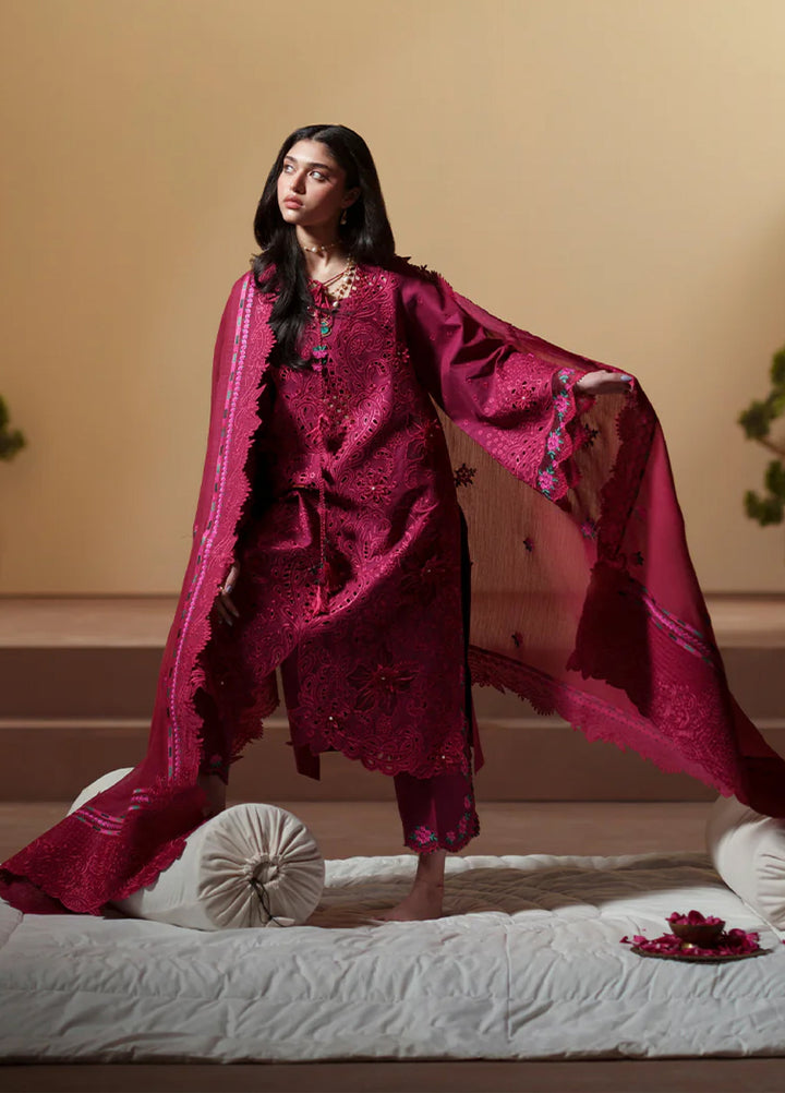 Mashriq by Bin Ilyas Unstitched Embroidered Lawn 3 Piece Suit BI26UML D113B - Festive Collection