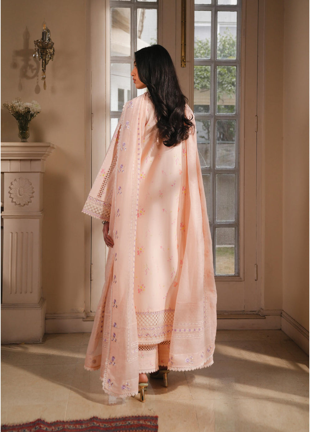 Florette by Afrozeh Unstitched Embroidered Lawn 3 Piece Suit AF26UFL D-02 MIREL - Festive Collection
