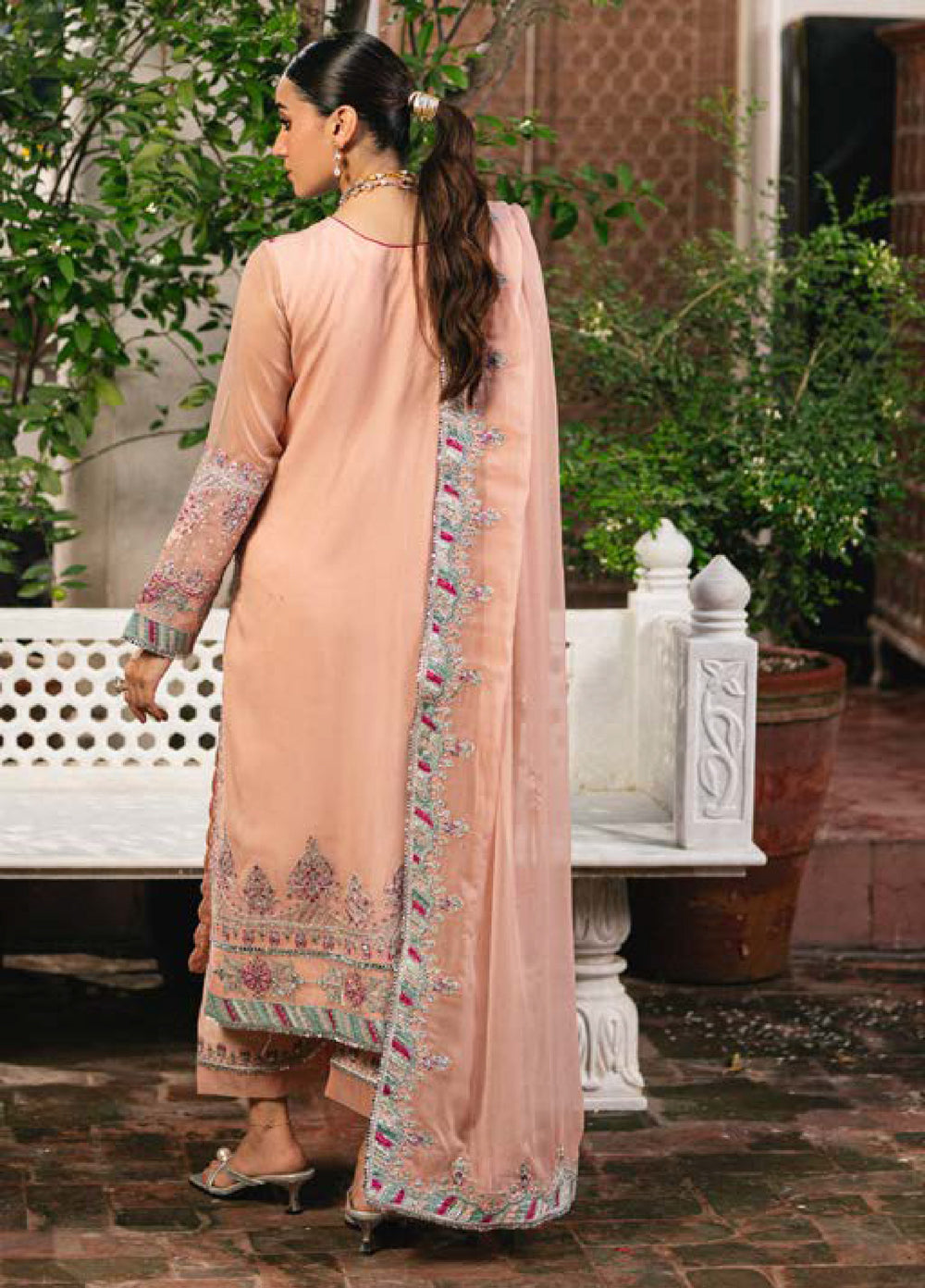 Gulnaar by Freesia Embroidered Chiffon Suits Unstitched 3 Piece FRE25GL FSU-659 Anya - Festive Collection