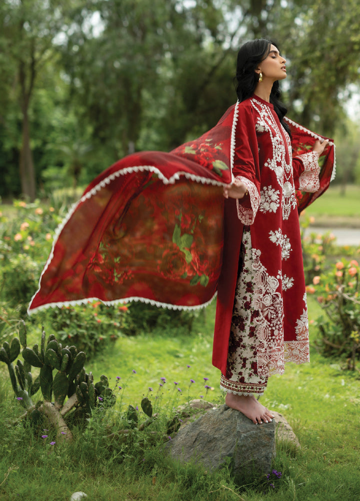 Zainab Chottani Unstitched Embroidered Lawn 3 Piece Suit ZC26ULE Rohe 05 - Eid Collection