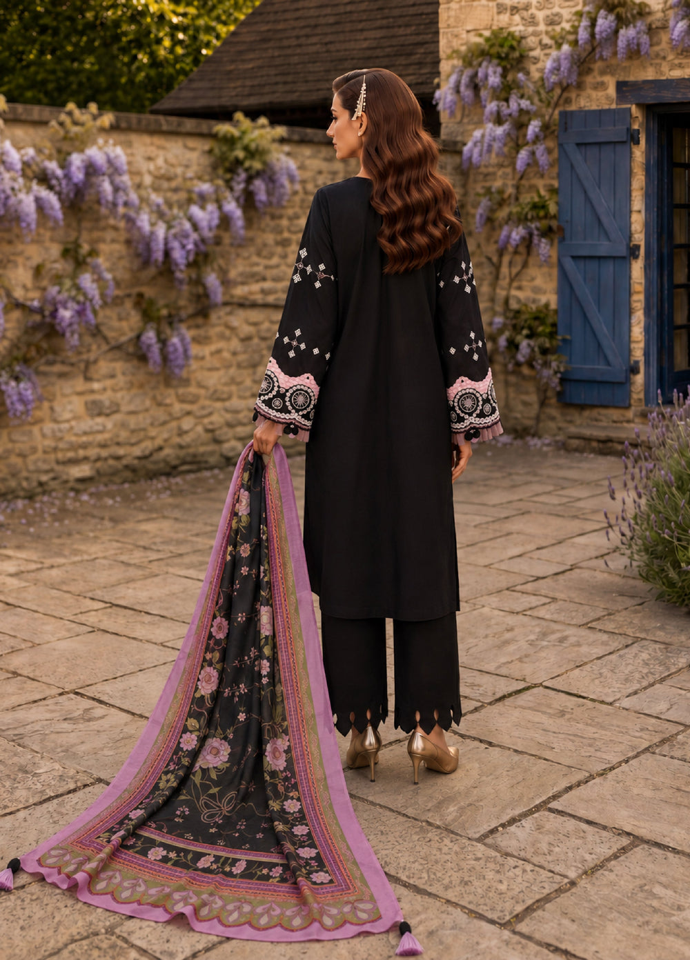 Zellbury Unstitched Embroidered Cotton 3 Piece Suit ZB26UCC WUC26E34063 - Casual Collection