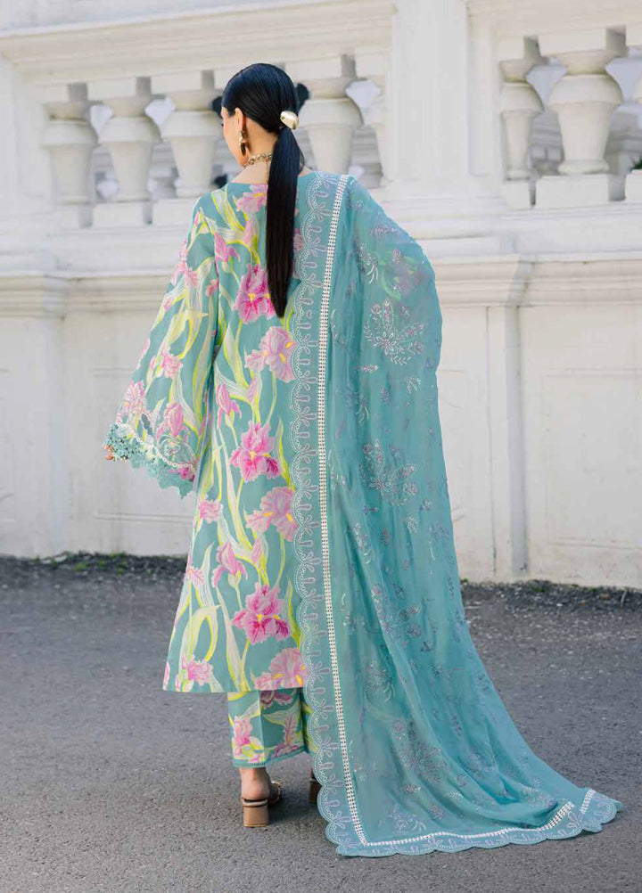 Maya by Nureh Unstitched Embroidered Luxury Lawn 3 Piece Suit NU26ULM NS-167 - Summer Collection