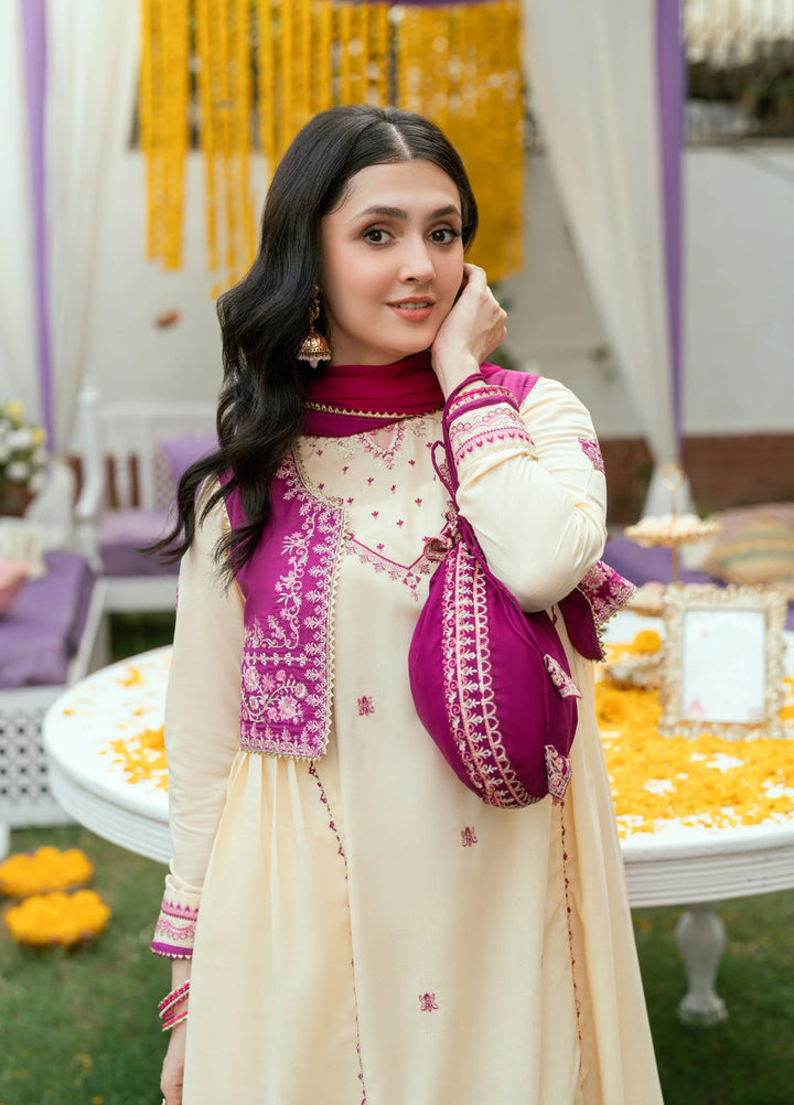Omal by Komal Pret 3 Piece Dobby Suit Samar- Festive Collection