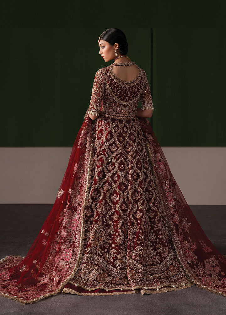 The Brides Edit by Afrozeh Unstitched Embroidered Net 3 Piece Suit AF26UBE D-06 Rosaline - Wedding Collection