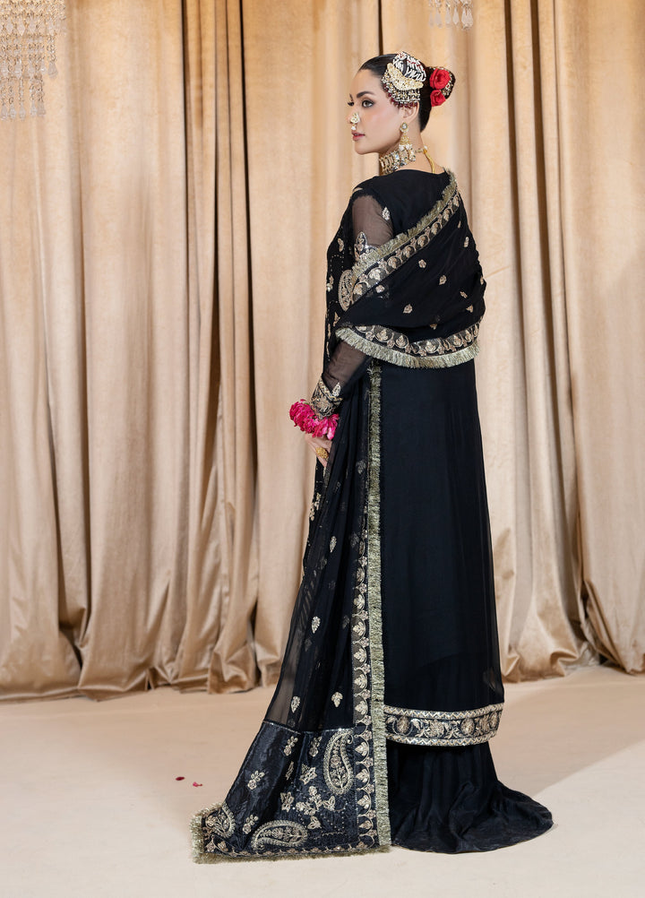 Maah-e-Noor Raum by Sarb Unstitched Embroidered Bamber Chiffon 3 Piece Suit RS26UMN MWF-06 - Wedding Collection