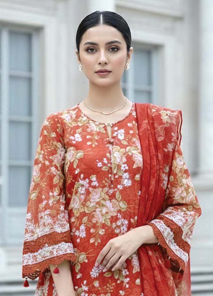 Komal Lawn by Lakhany Unstitched Embroidered Lawn 3 Piece Suit LSM26UK LG-RL-0365 - Summer Collection