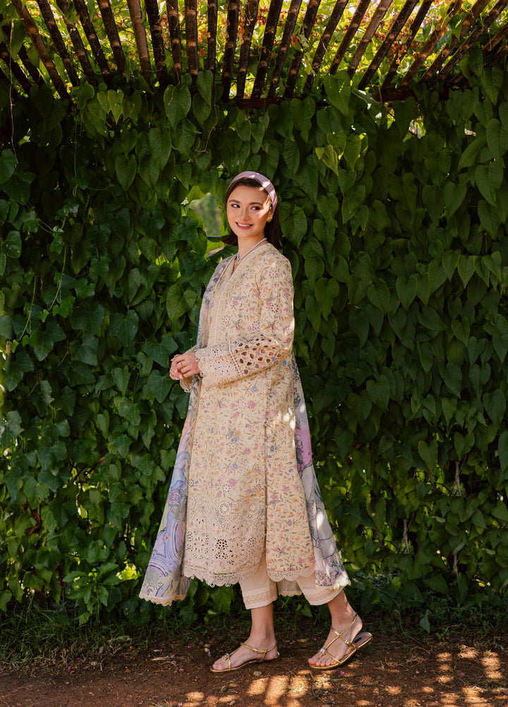 Shezlin by Aabyaan Unstitched Embroidered Chikankari 3 Piece Suit ABY26UCS MEHERZAAD - Eid Collection
