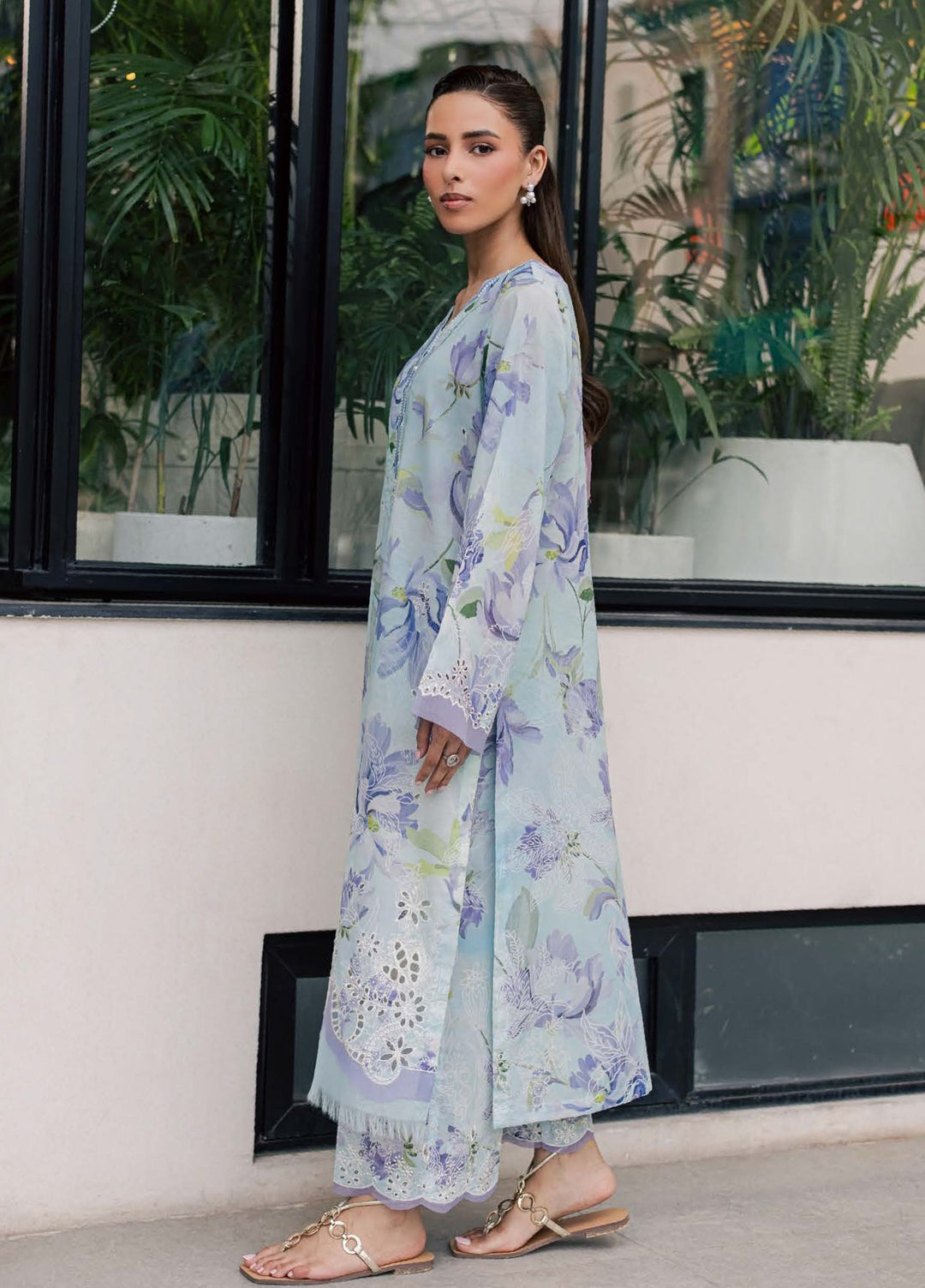 Ballerina by Nureh Unstitched Printed Chikankari Lawn 2 Piece Suit NU26UBCL NU2-217 - Casual Collection