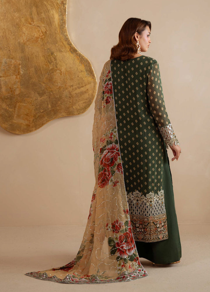 Amaya by Nureh Unstitched Luxury Chiffon Embroidered 3 Piece Suit NU26UA AM-33 - Festive Collection