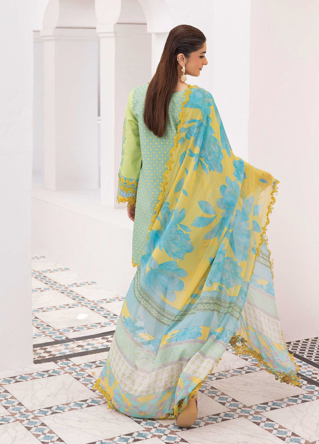 Rang e Bahar by Charizma Unstitched Embroidered Lawn 3 Piece Suit CHR26ULR CRB6-26 - Summer Collection