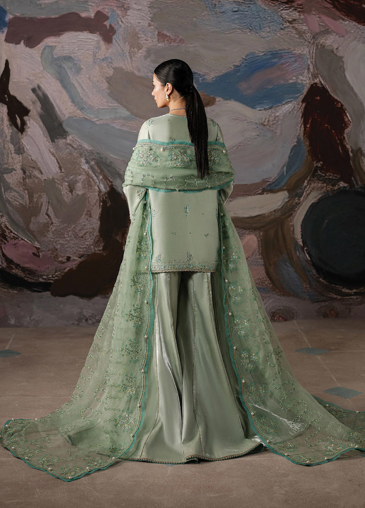 Solaris by Ayzel Unstitched Formals Silk Suits 3 Piece AAF25SW Glowen - Wedding Collection