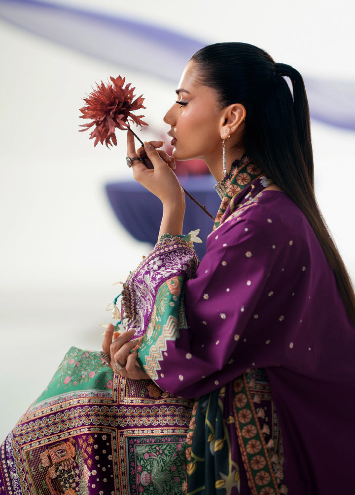 Amour by Bin Ilyas Unstitched Embroidered Lawn 3 Piece Suit BI26ULA 186A - Festive Collection