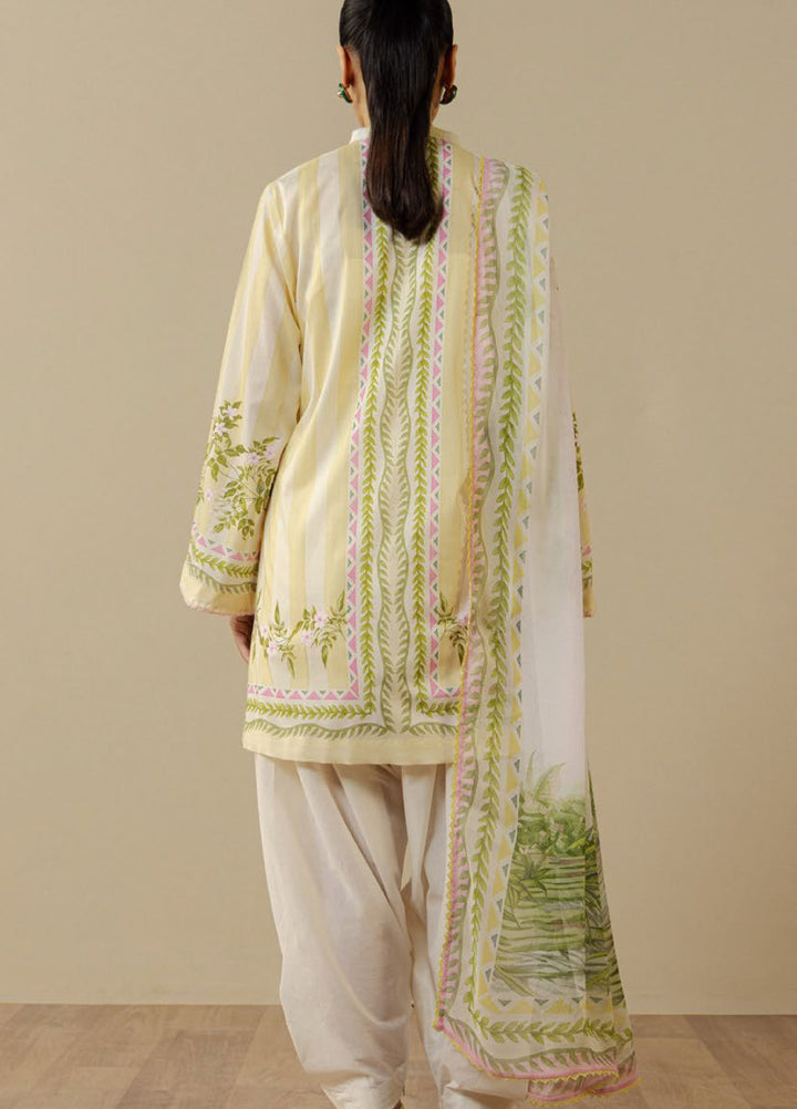 Coco by Zara Shahjahan Unstitched Printed Lawn 3 Piece Suit CZS26UPL NERINE-1B - Summer Collection