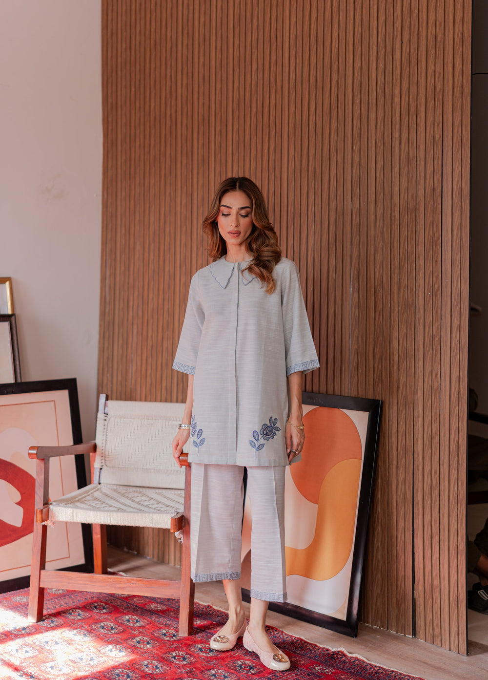 Pret Essentials by Sahar Pret Embroidered Khaddar 2 Piece AWSK-RR-05 - Winter Collection