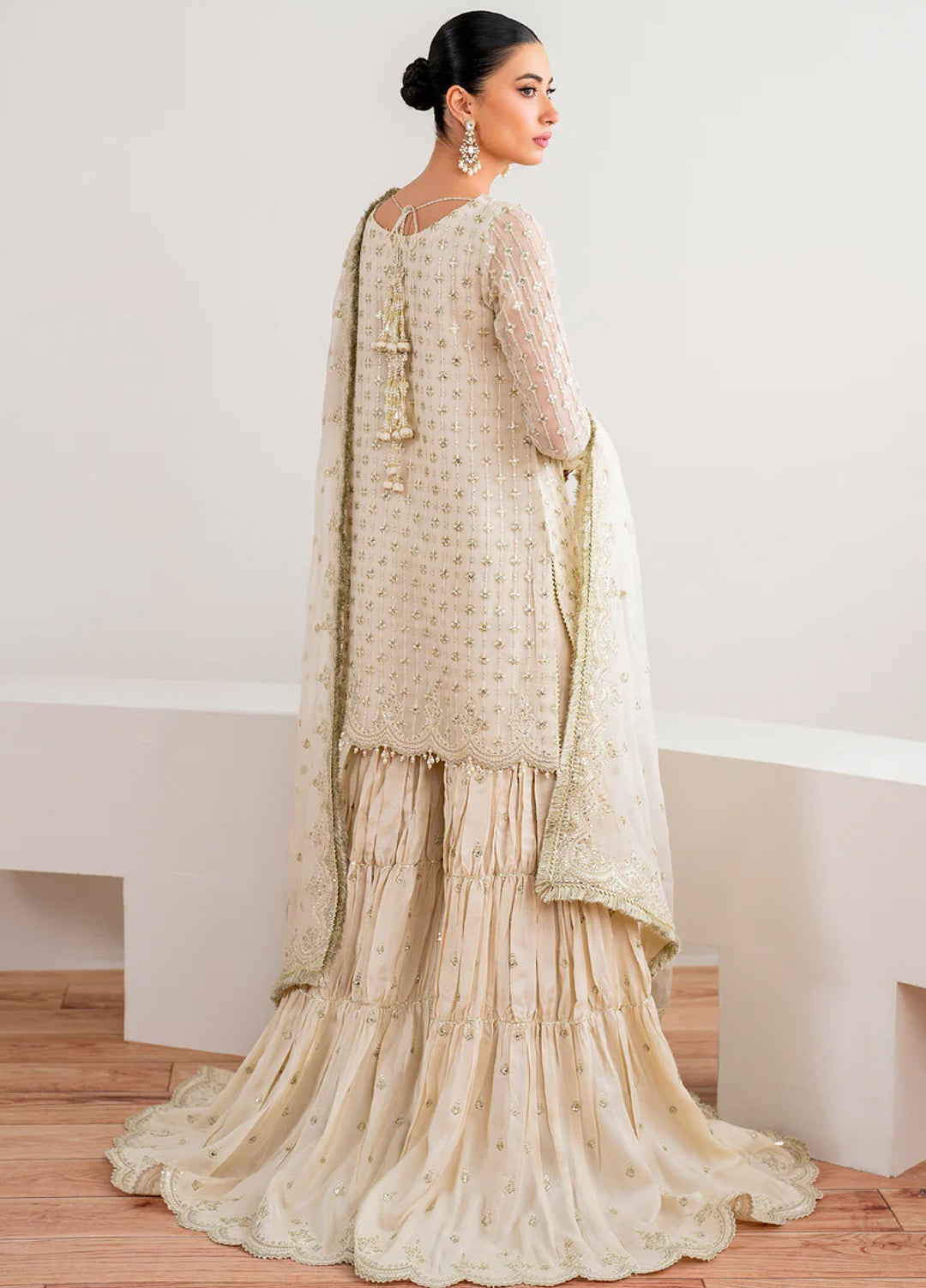 Chantelle by Baroque Unstitched Chiffon Embroidered Suits 3 Piece BQ25FC UF-687 - Festive Collection