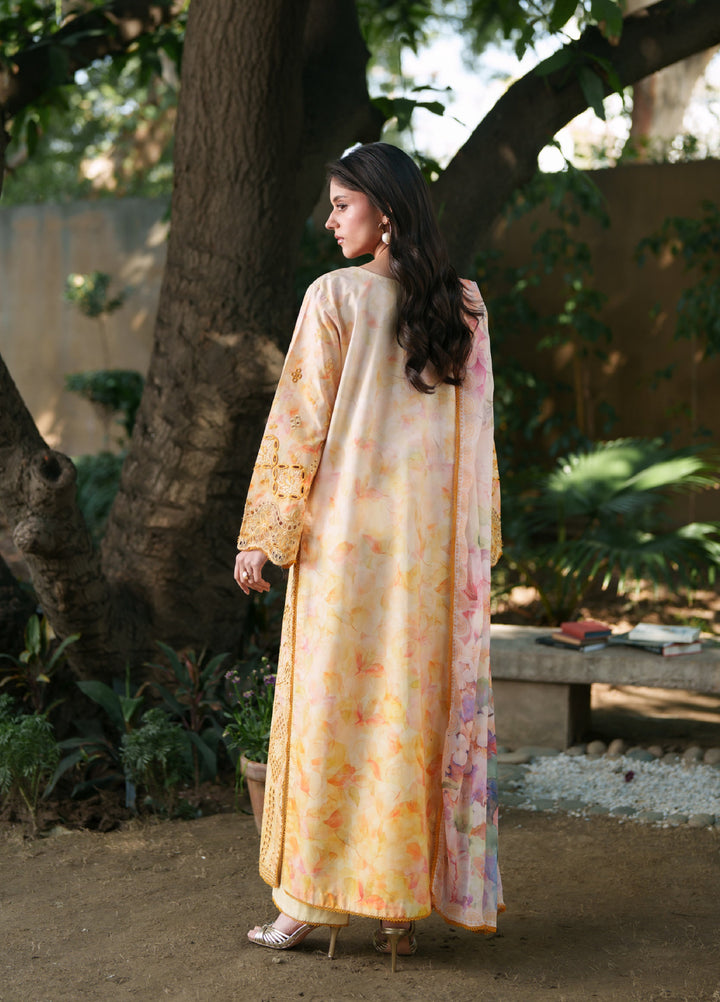 Summer Lines Printkari by Neeshay Unstitched Embroidered Lawn 3 Piece Suit NSH26SLP D-2 Solaya - Summer Collection