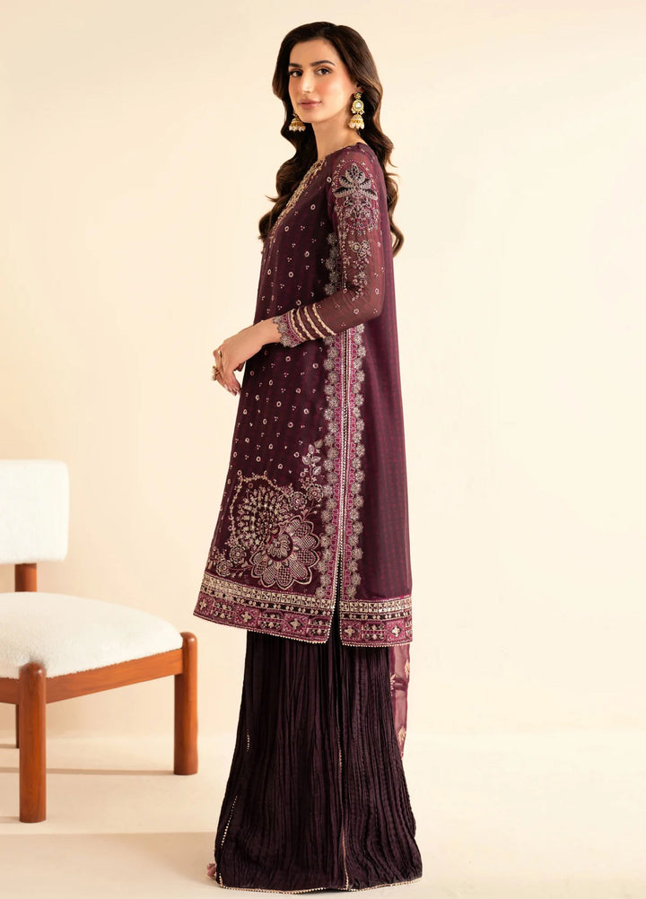 Xenia Formal Luxury Unstitched Embroidered Chiffon Suits 3 Piece XE25FL XF-984 Tiya - Formals Collection