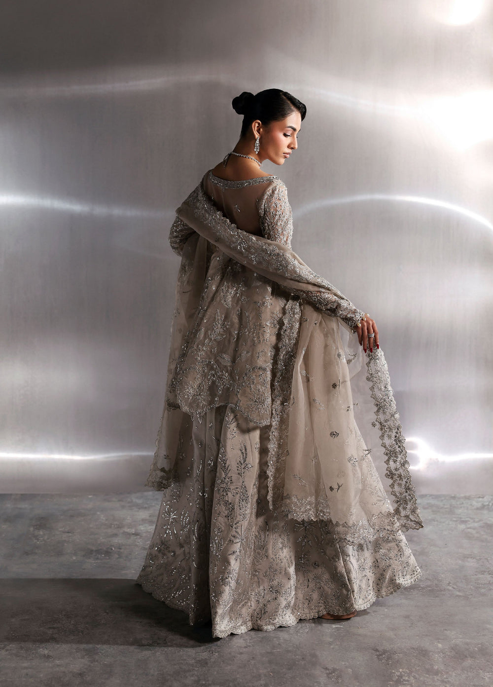 Seraphine by Zarposh Unstitched Embroidered Organza 3 Piece Suit Novelle - Wedding Collection