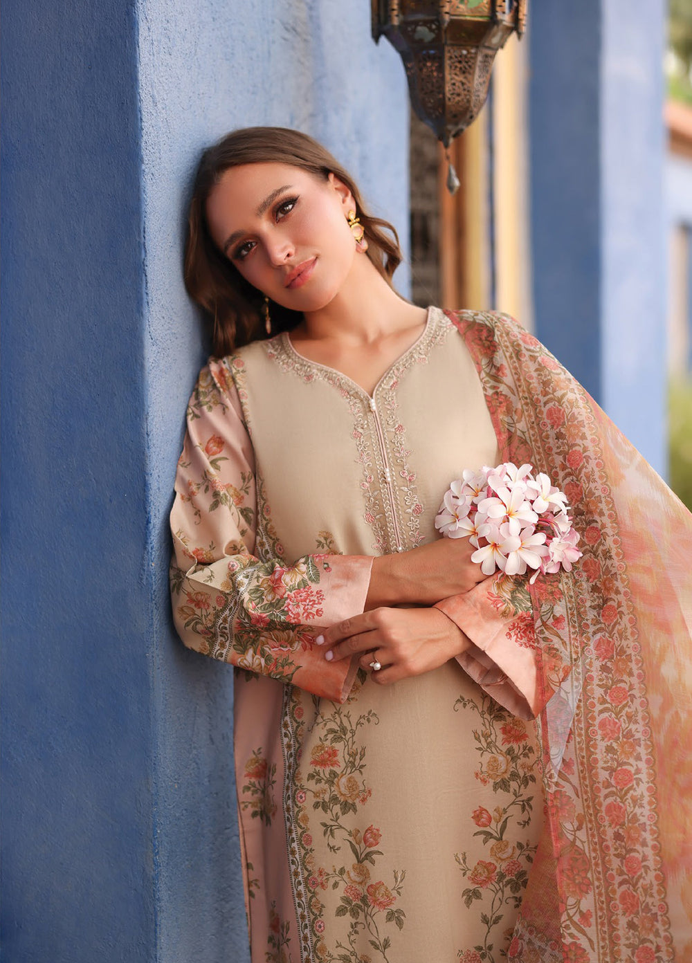 Xenia Formals Unstitched Embroidered Lawn 3 Piece Suit XE26ULS D-06 Nithya - Summer Collection