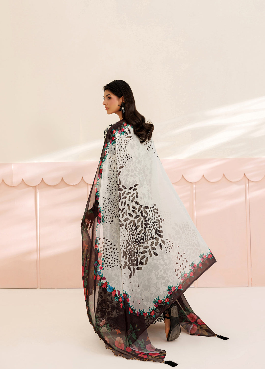 Azzal Unstitched Printed and Embroidered Lawn 3 Piece Suit AZL26UPL AZL-144 - Summer Collection
