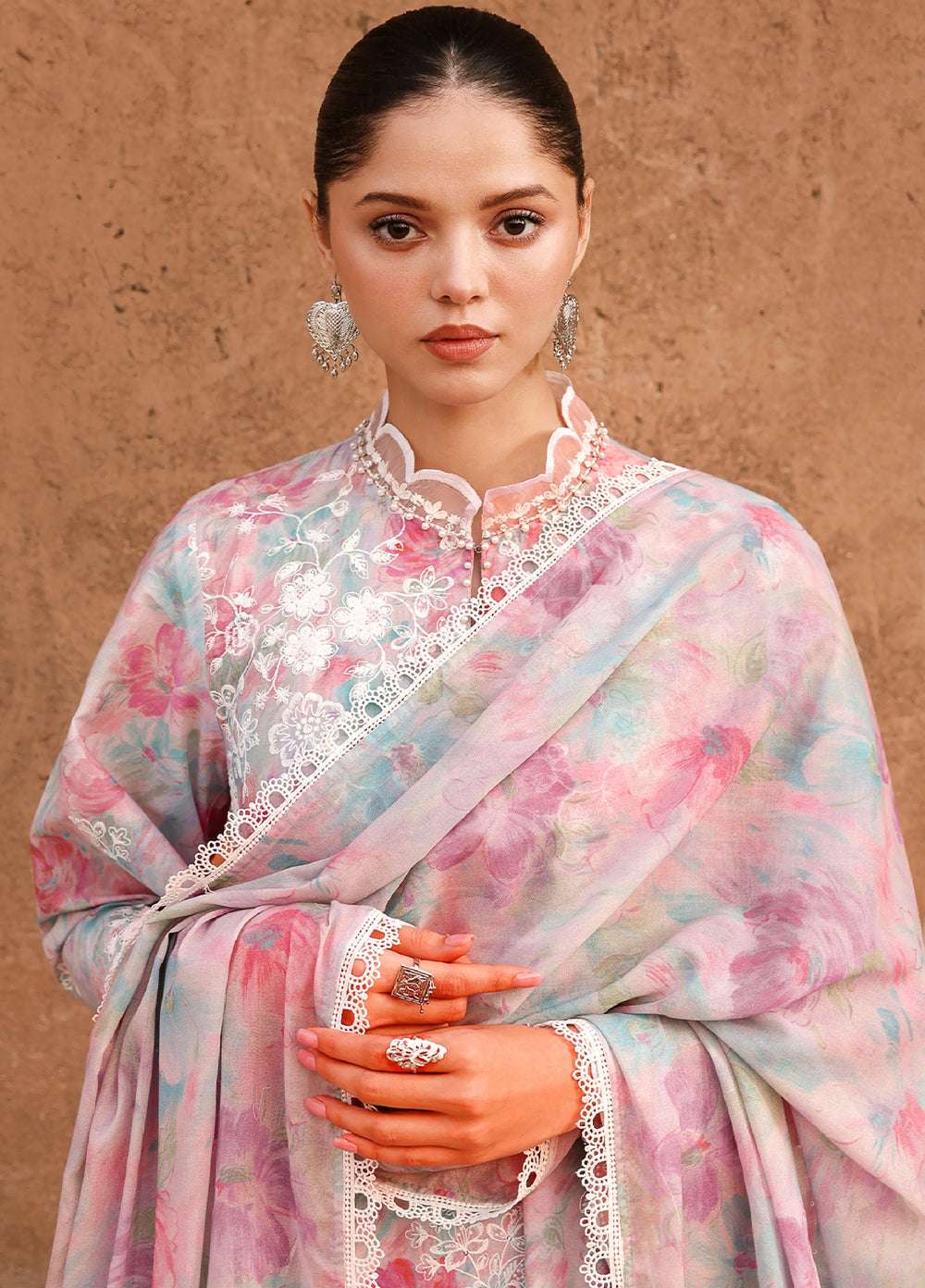 Cross Stitch Unstitched Embroidered Premium Lawn 3 Piece Suit CS26UCPL D10 VELVET DUSK - Eid Collection