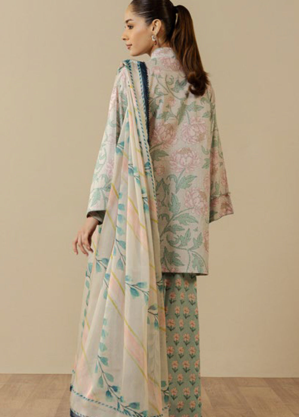 Coco by Zara Shahjahan Unstitched Printed Lawn 3 Piece Suit CZS26UPL MIREYA-5A - Summer Collection